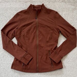 lululemon Define Jacket Full Zip Hip Length Luon Copper Brown Size 12